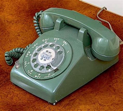 Vintage Green Rotary Phone Retro Pop Vintage Green Vintage