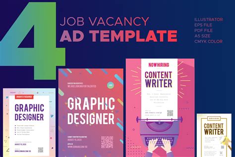 These professional job vacancy announcement templates can help you fill open roles while attracting the best candidates. Job Vacancy Advertisment ~ Flyer Templates ~ Creative Market