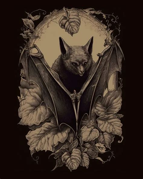 Bat 3 Piece Wall Art Printable Whimsigothic Room Decor Etsy In 2023