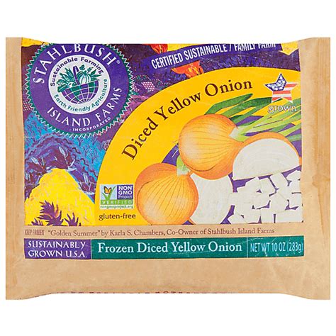 Stahlbush Island Farms Diced Yellow Onion 10 Oz Frozen Foods Hays