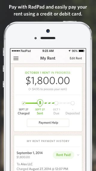 Download the app and sign up today! RadPad, An App That Lets Users Pay Their Rent With a Debit ...