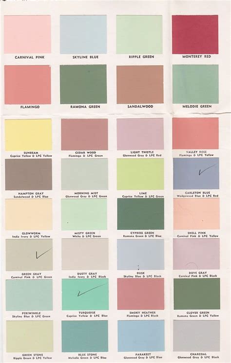 Vintage Pastel Color Palette