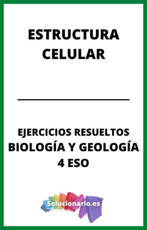 Ejercicios Resueltos Biología y Geología 4 ESO 2023 2024 PDF