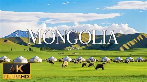 Flying Over Mongolia 4k Video Uhd Soothing Music With Stunning