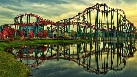 Roller Coaster Amusement Park Fun Rides 1roll Adventure Summer Cool