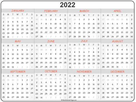 Calendar For 2022 Printable Printable Calendar 2021