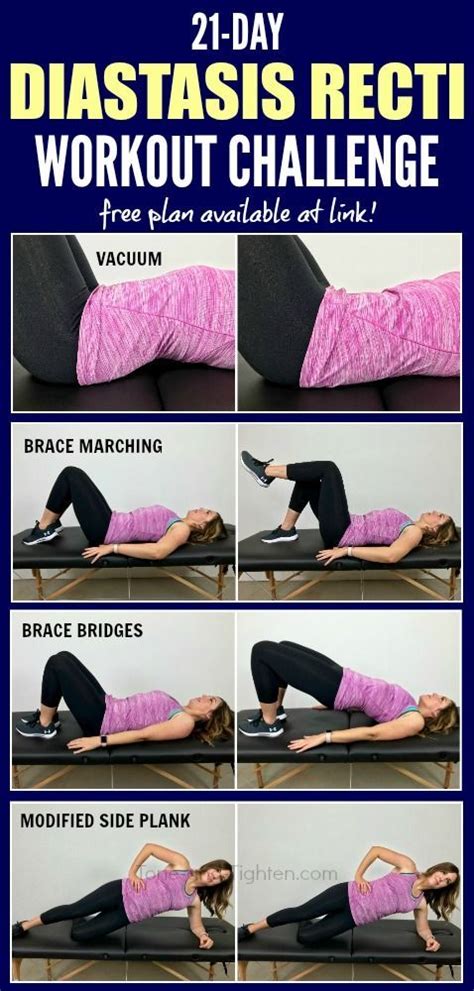 21 Day Diastasis Rect Workout Challenge 21 Days Of Workouts To Help