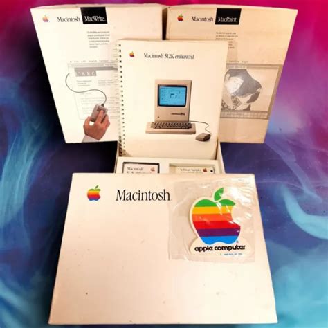 Rare Og 1980s Macintosh 512k Enhanced Software Macpaint Macwrite Tour