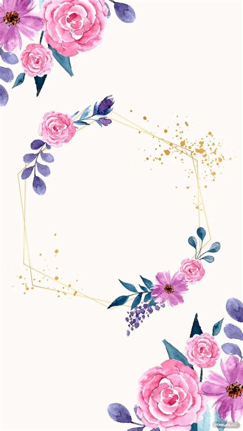 Free Invitation Floral Border Background In Eps Illustrator  Svg