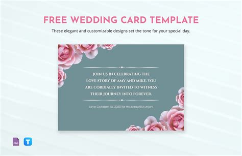 Wedding Card Template In Png Download