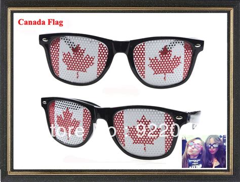 canada flag sunglasses stickers logo glasses flag sunglasses party glasses promotion sunglasses