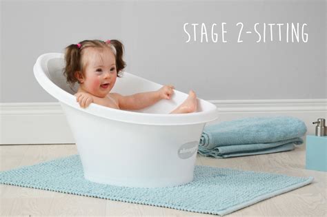 Follow the arrows to get this baby ready for bed. Gorgeous Willow modelling the new Shnuggle Baby bath ...