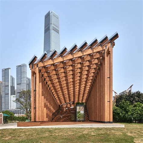Timber Pavilion Unifies Landscape And Waterfront In West Kowloon
