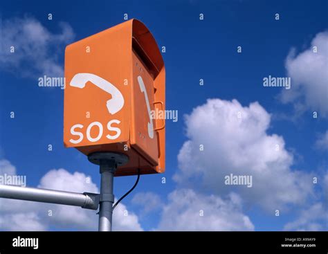 Sos Emergency Phone Point Stock Photo Alamy