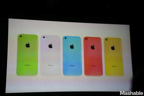 Apple Unveils Low Cost Iphone 5c In 5 Colors