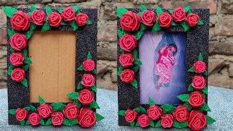 How To Make Photo Frame At Home With Waste Materials Diy Photo Frame