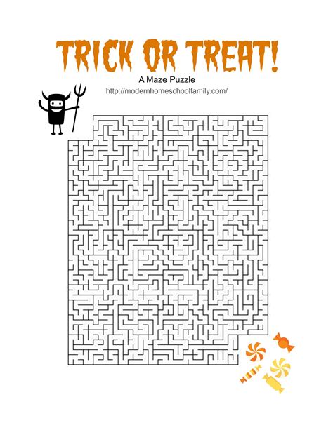 Free Printable Halloween Activity Sheets For Elementary Grades Modern