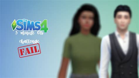3 Minute Cas Challenge In The Sims 4 Fail Youtube