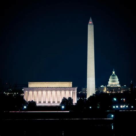 Washington Dc Skyline At Night — Stock Photo © Camrocker 23959299
