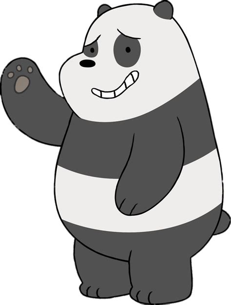 We Bare Bears Panda Waving Transparent Png Griz Panda We Bare Bears