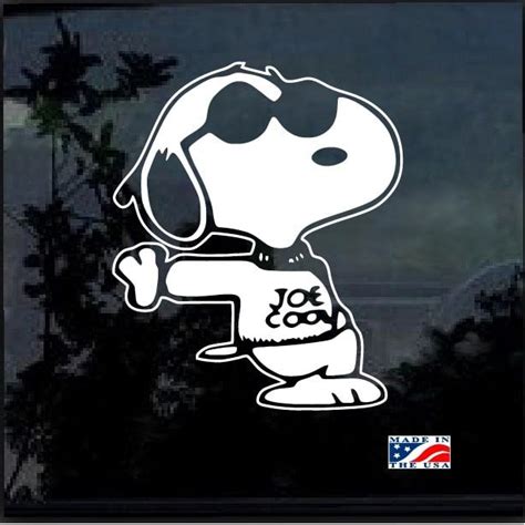 Vingtank star skull car sticker decals cool window wall. Snoopy Joe Cool Window Decal Sticker | Cool stickers ...