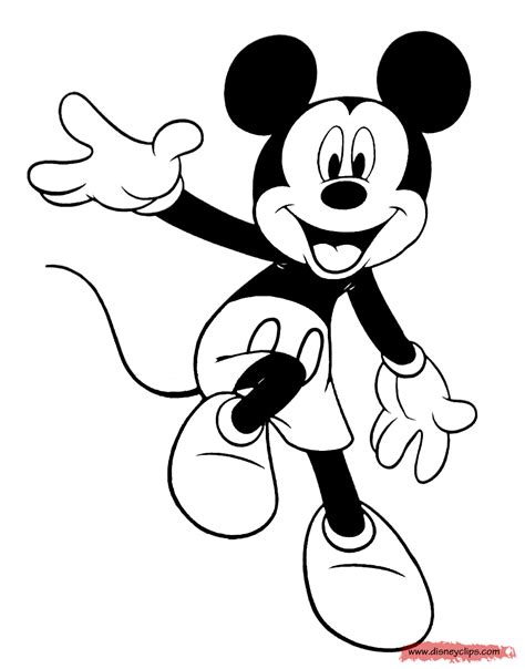 Mickey Mouse Coloring Pages 10 Disneyclips Com