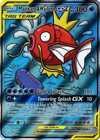 Unikarp university magikarp 1998 tamamushi pokemon trophy prize card limited etc. Magikarp & Wailord GX - Sun & Moon: Team Up - Pokemon | TrollAndToad