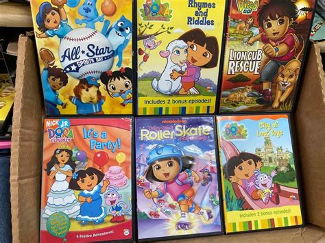 Dora The Explorer Nickelodeon Nick Jr Tv Show Dvds Lot Of Movies Diego