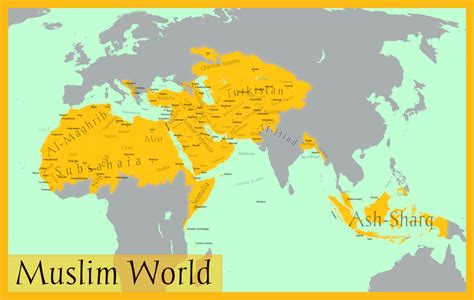 Muslim Nations Map