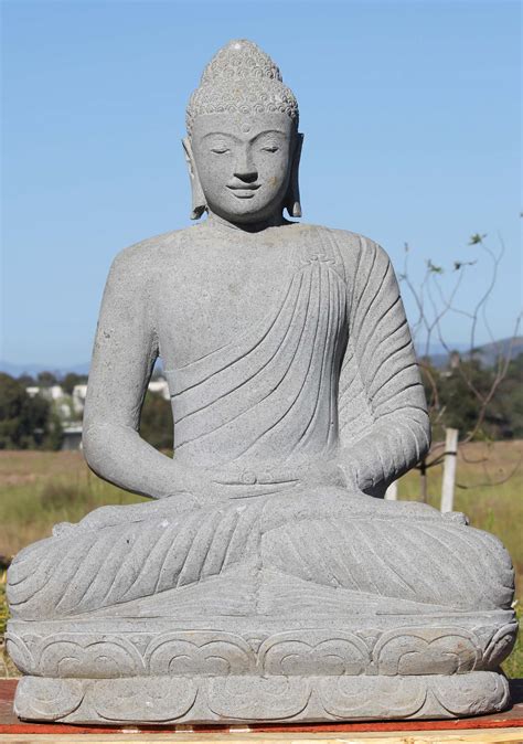 Sold Stone Meditating Garden Buddha Statue 40 52ls41 Hindu Gods