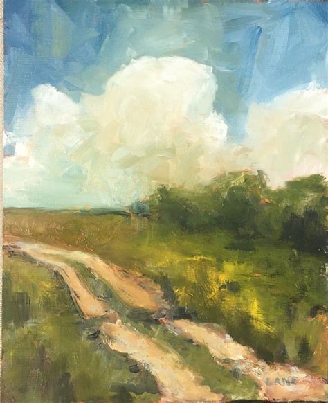 Painting Acrylic Acrylic Impressionistic Country Road Painting Art