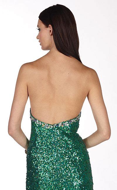 French Novelty Claudine For Alyce Dramatic Sequin Prom Dress 2105