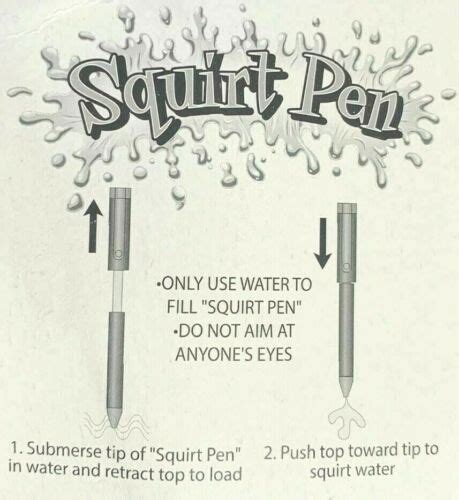 Squirt Pen Squirting Water Bar Joke Magic Trick Prank Gag T Shoots