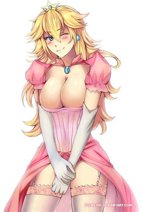 Commission Princess Peach By Flowerxl Hentai Foundry