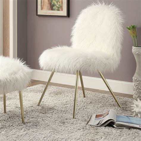 White Fluffy Chair Ideia Home Design MÃƒÆÃ‚Â³veis Online