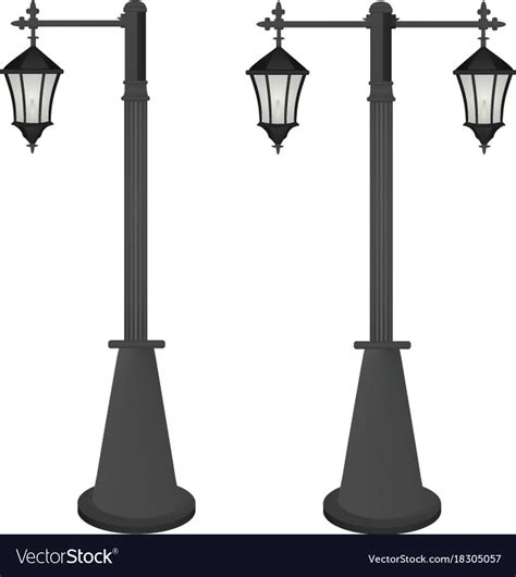 Vintage Street Lamps Royalty Free Vector Image