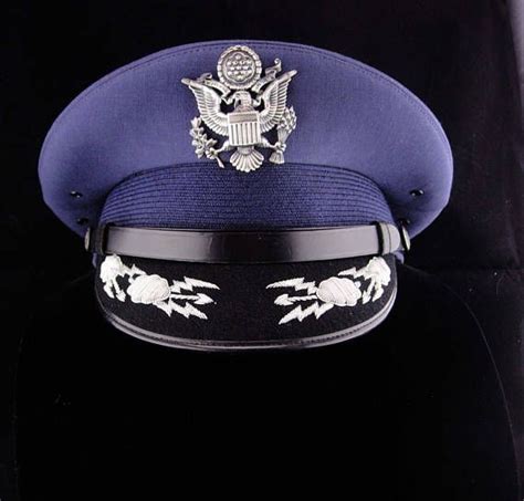 Vintage Us Air Force Hat Usaf Officer Uniform Dress Hat Etsy
