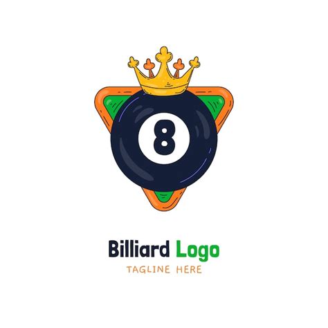 Free Vector Billiard Logo Design Template