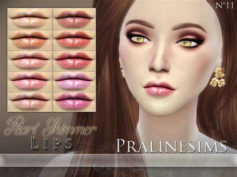 Pearl Shimmer Lip Duo By Pralinesims At Tsr Sims 4 Updates