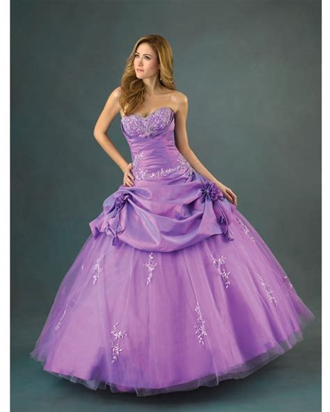 Lavender Ball Gown Strapless Sweetheart Lace Up Full Length Quinceanera