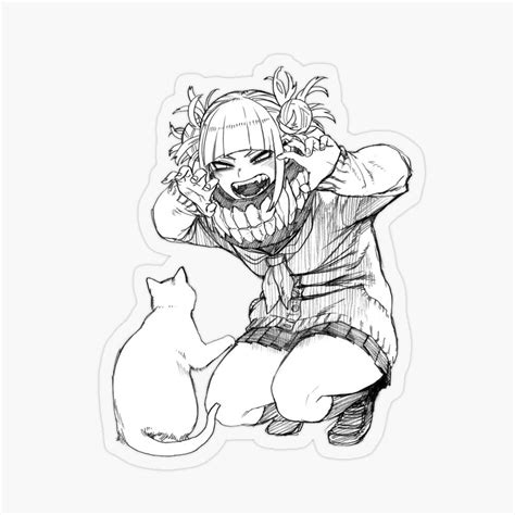 Toga With A Cat Sticker By Sadeadart Cat Stickers Coloring Stickers