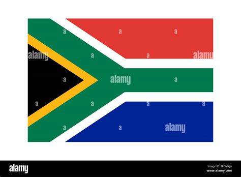 South Africa Flag Original Size And Colors Vector Stock Vector Image