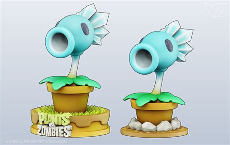 plants vs zombies snow pea 3d model 3d printable cgtrader