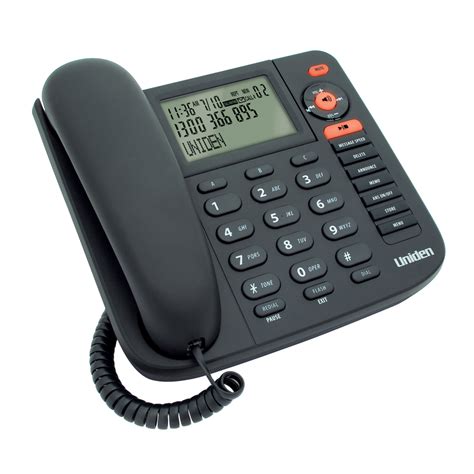 Uniden Fp1355 Blk Corded Home Phone With Integrated Digital Answering