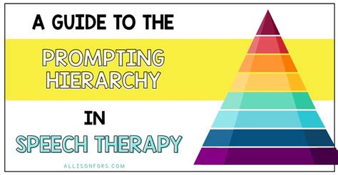 A Guide To The Prompting Hierarchy In Speech Therapy Allison Fors Hot Sex Picture