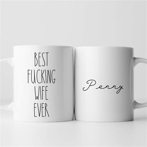 best fucking wife ever funny wife mug custom t for wife etsy australia