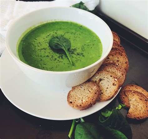 Creamy Broccoli And Spinach Soup