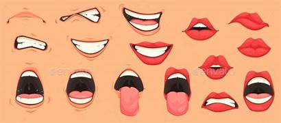 Mouth Cartoon Tongue Lips Smiling Drawing Smile