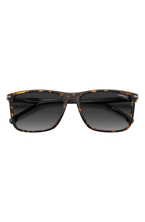 Carrera Eyewear 57mm Polarized Rectangular Sunglasses Nordstrom