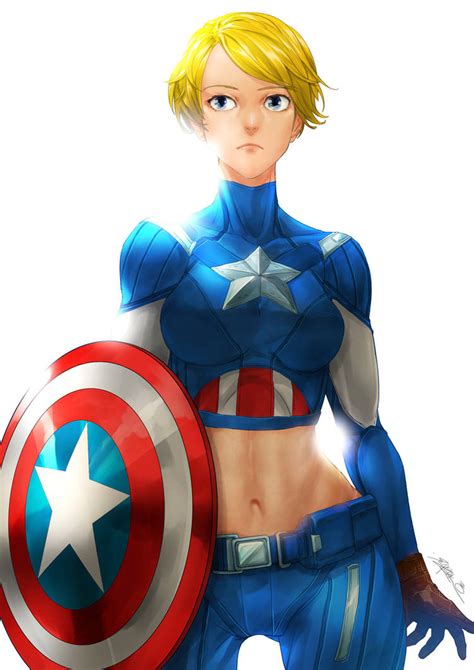 Lady Captain America By Santafung On Deviantart